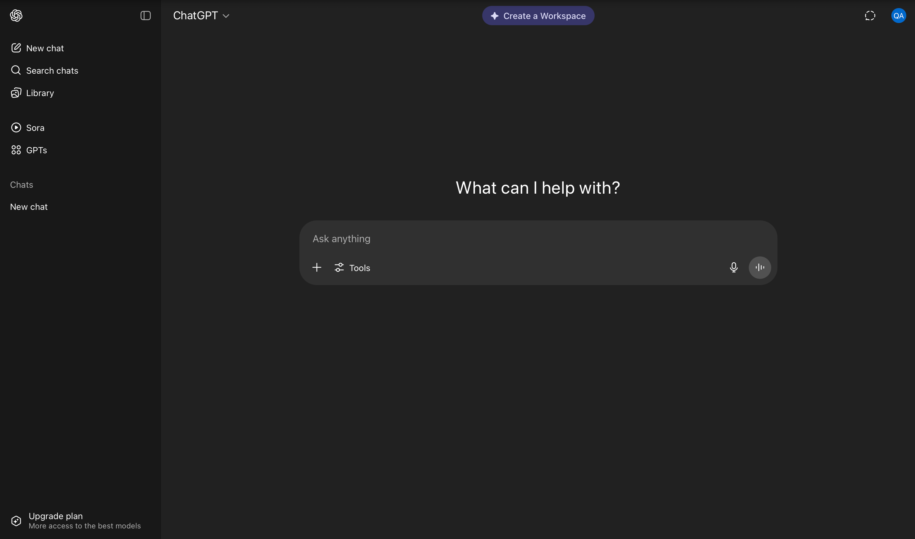 chatgpt interface