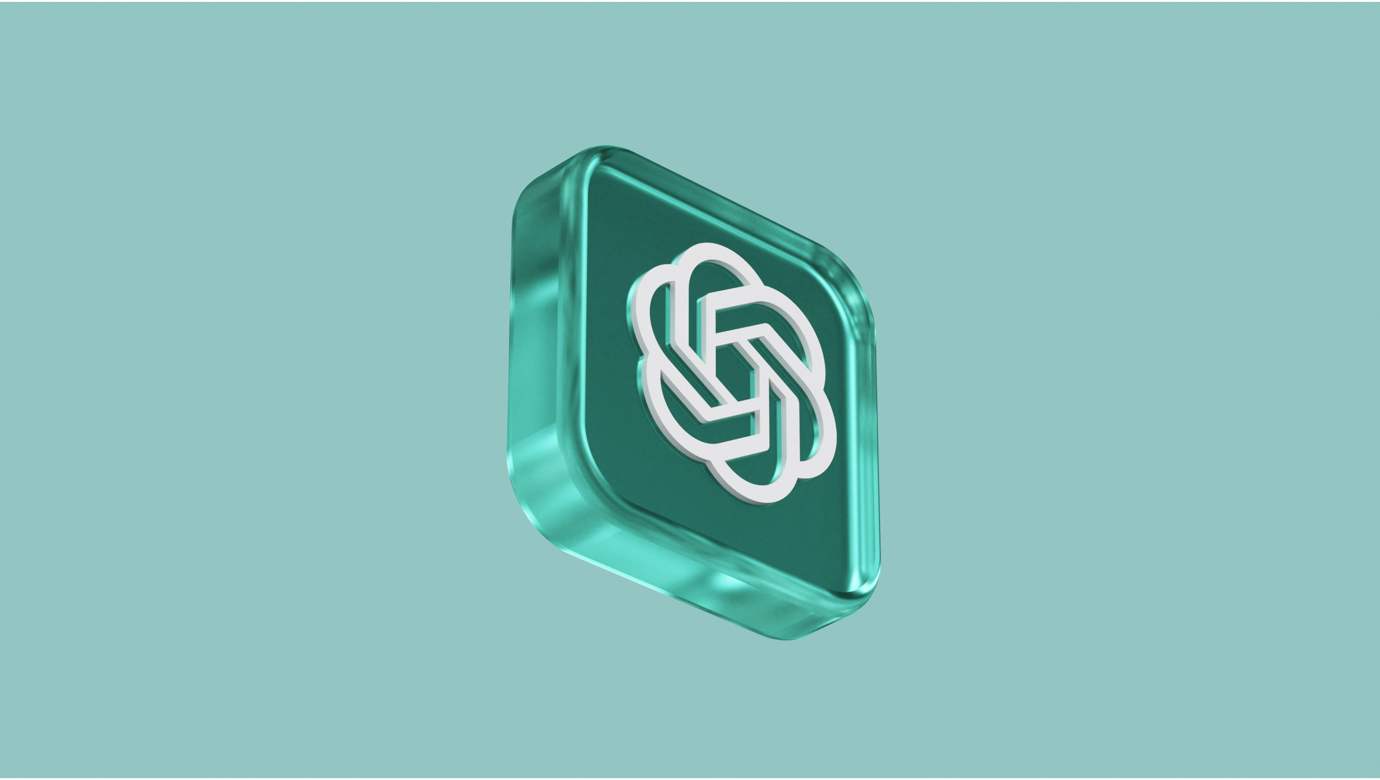 Depicts a ChatGPT symbol on a box.